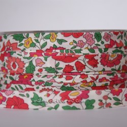 Biais Danjo fraise des bois - 90 cm 