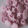 Pressions KAM étoile rose pastel