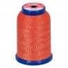Fil mousse Fujix lamé orange-argent