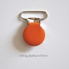 Attache clip bretelle orange