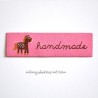 Étiquette "handmade" ponylove rose