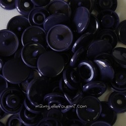 Pressions KAM rondes violet foncé