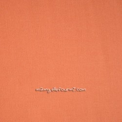 Popeline unie Frou-Frou abricot