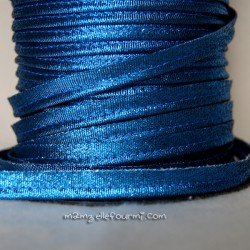 Passepoil scintillant bleu électrique