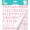 Sticker textile alphabet rose