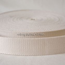 Sangle coton mélangé crème