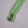 Fermeture Éclair dentelle "étoile" vert pistache
