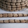 Ruban pompons plats café