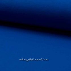 Dernier coupon 140 cm - Molleton stretch bleu roi