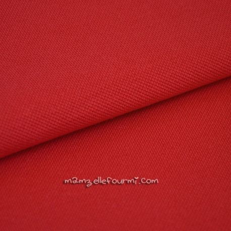 Maille polo rouge