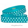 Sangle étoiles turquoise