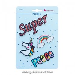 Lot de patches thermocollants super peace