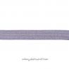 Élastique 25 mm lurex argent mauve