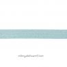 Élastique 25 mm lurex argent mint
