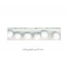 Galon petits pompons blanc