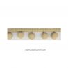 Galon petits pompons beige
