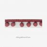 Galon petits pompons vieux rose