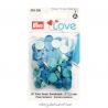 Pressions Prym rondes assortiment bleu