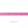 Biais élastique préplié scintillant fuchsia-16 mm