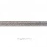 Biais élastique préplié scintillant anthracite-16 mm
