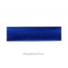 Biais stretch métal bleu roi