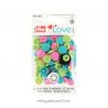 Pressions Prym fleurs assortiment multicolore