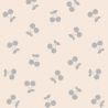 Viscose twill cherries silver nude