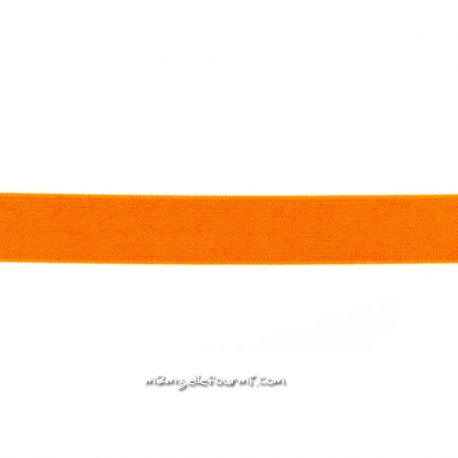 Élastique 25 mm glitter orange fluo