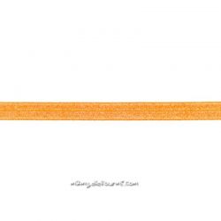 Biais élastique préplié scintillant orange-20mm