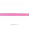 Biais élastique préplié scintillant fuchsia-20mm