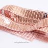 Galon à sequins 15 mm rose cuivré