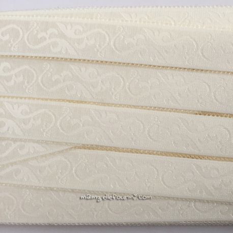 Élastique bretelles fantaisie 18 mm - ivoire