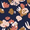 Viscose plumetis Posie blue