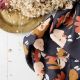 Viscose plumetis Posie blue