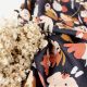 Viscose plumetis Posie blue
