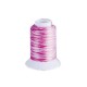 Fil mousse Wooly Nylon multicolore rose