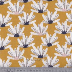 Dernier coupon 130 cm - Coton myriel cannelle/nuit