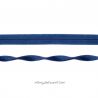 Biais jersey jacquard bleu foncé