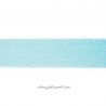 Élastique 50 mm lurex argent menthe