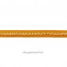 Élastique préplié dentelle cognac