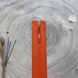 Zip invisible Atelier Brunette 40 cm tangerine