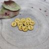 Bouton Atelier Brunette classic mat 10 mm mustard