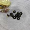 Bouton Atelier Brunette jewel 9 mm black