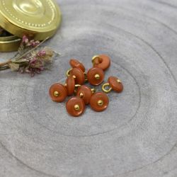 Bouton Atelier Brunette jewel 9 mm chestnut