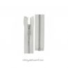 Fermeture lurex argent séparable injectée