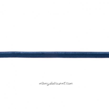 Passepoil élastique bleu marine