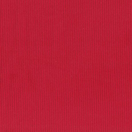 Velours côtelé stretch rouge
