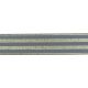 Élastique 40mm rayé lurex or gris foncé