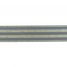 Élastique 40 mm rayé lurex or gris foncé