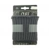 Cuff grosses côtes lurex gris